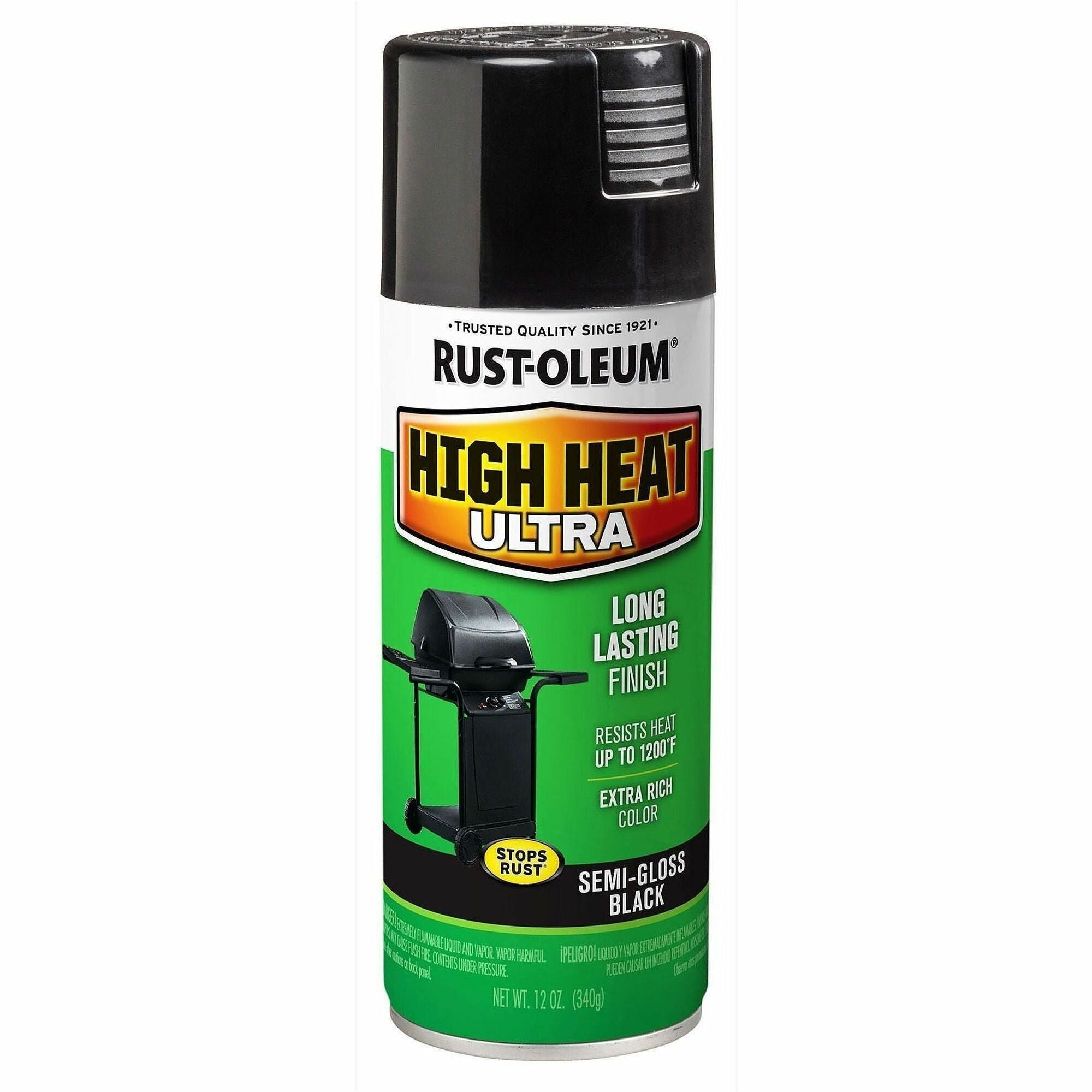 Semi-gloss - Black - 12 oz - 1 Each