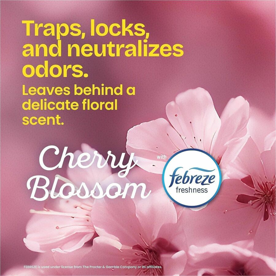 Glad OdorShield Cherry Blossom Scented Trash Bags, Small, 4 Gallon, 18" x 17", Drawstring Closure, Pink, 34 Bags per Box