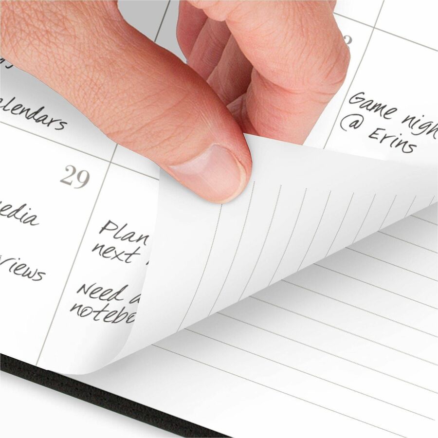 At-A-Glance Signature Planner, Weekly/Monthly, 12 Months, Jan-Dec 2026, Letter Size 8.5" x 11", Twin Wire, Black, 1 Each
