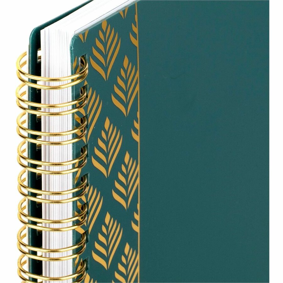 Cambridge WorkStyle Focus Planner, Weekly/Monthly, 12 Months, Jan-Dec 2026, Letter Size 8.5" x 11", Twin Wire, Teal Poly Cover, Tabbed, Double-Sided Pocket, Sticker Sheet, 1 Each