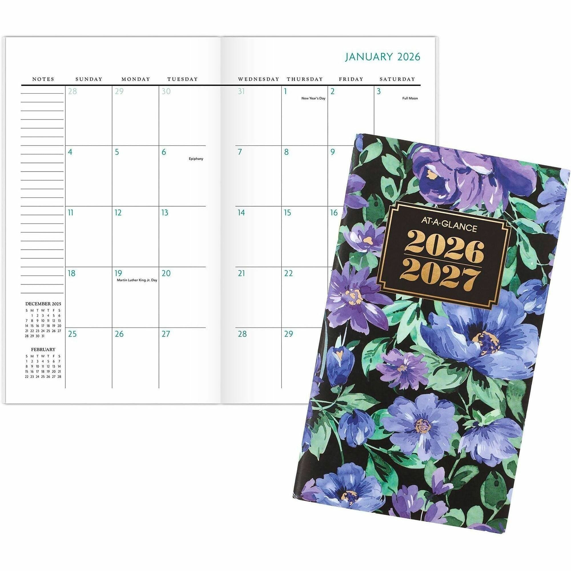 At-A-Glance Badge Floral Two-Year Monthly Planner