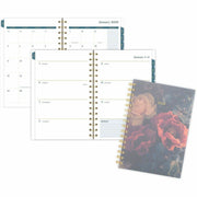 At-A-Glance Midnight Garden Weekly Monthly Planner, 5 1/2" x 8 1/2", 12 Months, January 2026-December 2026, Twin Wire, Poly Cover, 1 Each
