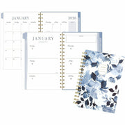 Cambridge Leah Bisch Weekly Monthly Planner, 12 Months, January–December 2026, 5.5" x 8.5", Twin Wire, Ciara Floral Poly Cover, 1 Each
