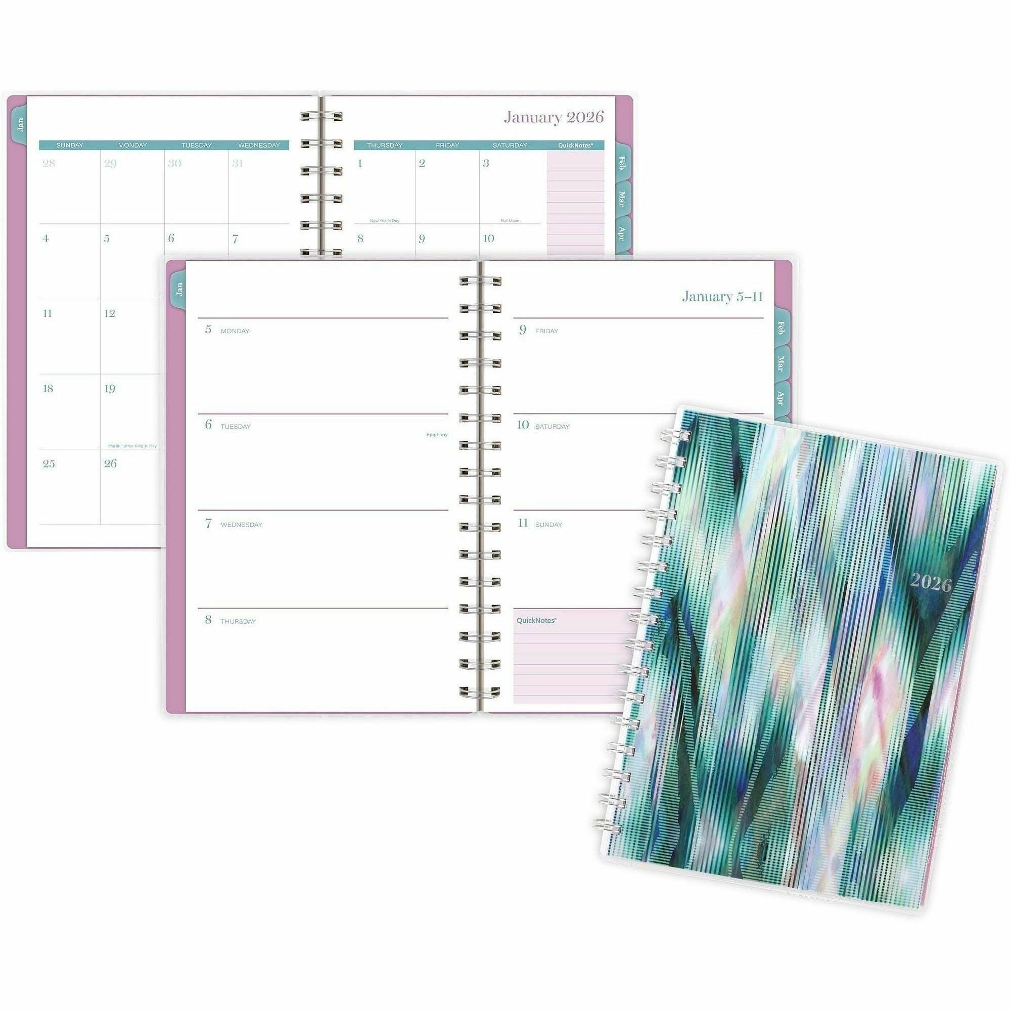 At-A-Glance Neo Weekly Monthly Planner, 12 Months, January 2026–December 2026, 5 1/2" x 8 1/2", Twin Wire, Poly Cover, 1 Each