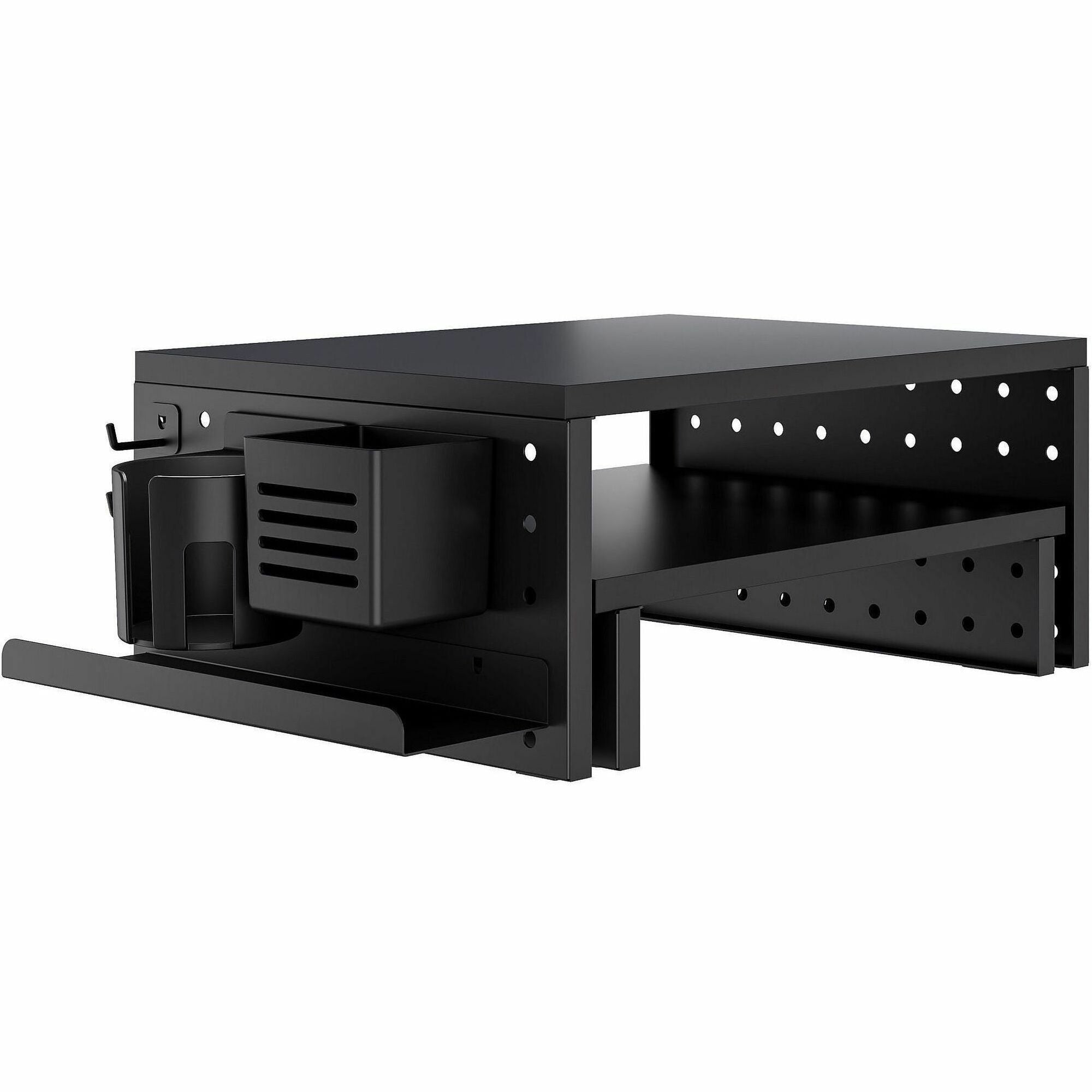88 lb Load Capacity - 7" Height x 16" Width x 11.80" Depth - Black - For Monitor, Notebook, Accessories - Ergonomic, Flexible, Durable