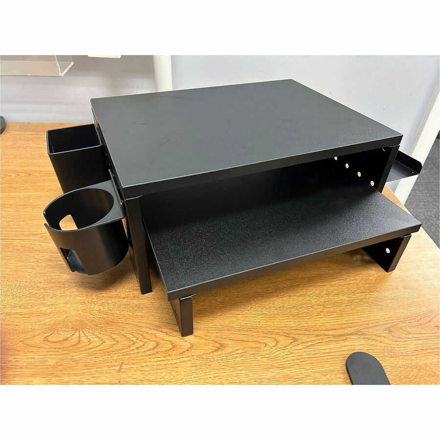88 lb Load Capacity - 7" Height x 16" Width x 11.80" Depth - Black - For Monitor, Notebook, Accessories - Ergonomic, Flexible, Durable