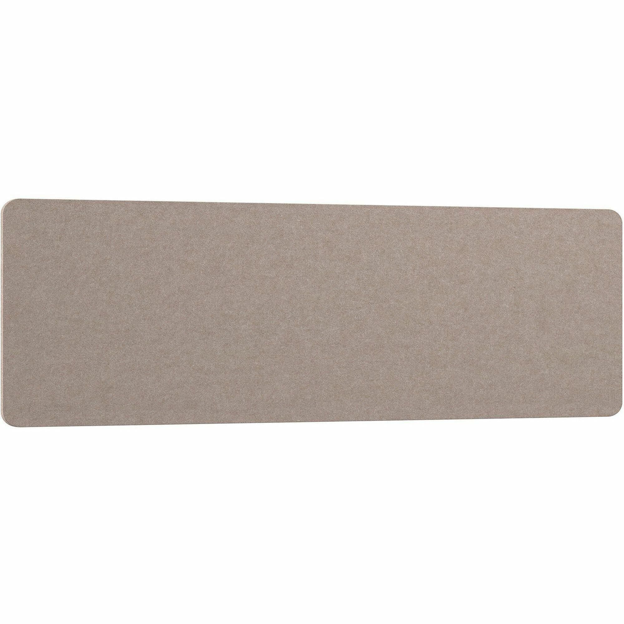 Bush Hustle Collection - 17" Height x 58" Width - Material: Fabric, Insulation Board - Finish: Beige - Large - For Cubicle, Desk, Workstation, Office, Picture, Decoration - 1 Each