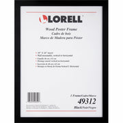 Lorell Wide Frame - 18" Frame Size - Rectangle - Horizontal, Vertical - Wood - Black - 8 / Carton