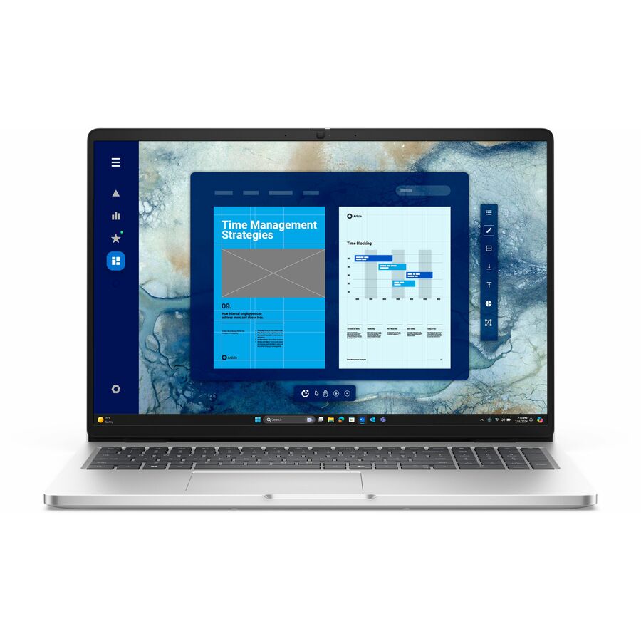 Dell Pro 16 PC16250 16" Notebook - Full HD Plus - 60 Hz - Intel Core Ultra 5 235U - vPro Technology - 32 GB - 512 GB SSD - English (US) Keyboard - Platinum Silver