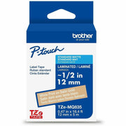 15/32" Width - Satin Gold - Laminated - Water Resistant - Durable, Abrasion Resistant, Chemical Resistant, Grease Resistant, Grime Resistant, Temperature Resistant, Fade Resistant, Split Backing, Easy Peel, Strong Adhesive - 1 Each