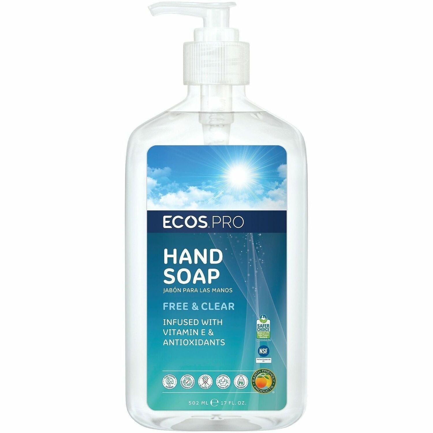 HANDSOAP;FREE&CLEAR;17OZ