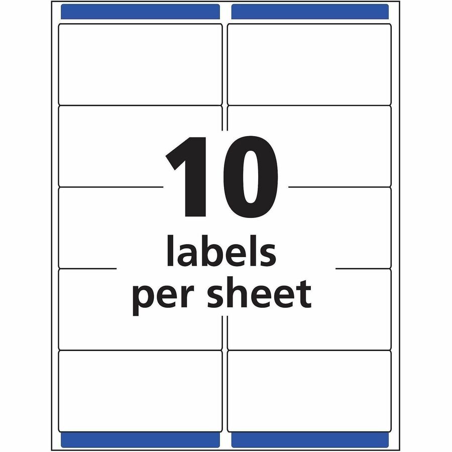 Avery Shipping Labels, Sure Feed, 2" x 4" , 100 Clear Labels (18663)