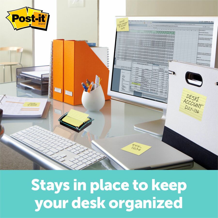 Post-it&reg; Pop-up Notes - 100 - 3" Flag/Note Width x 3" Flag/Note Length - Square - 100 Sheets per Pad - Unruled - Canary Yellow - Paper - Self-adhesive, Repositionable - 1 Pad