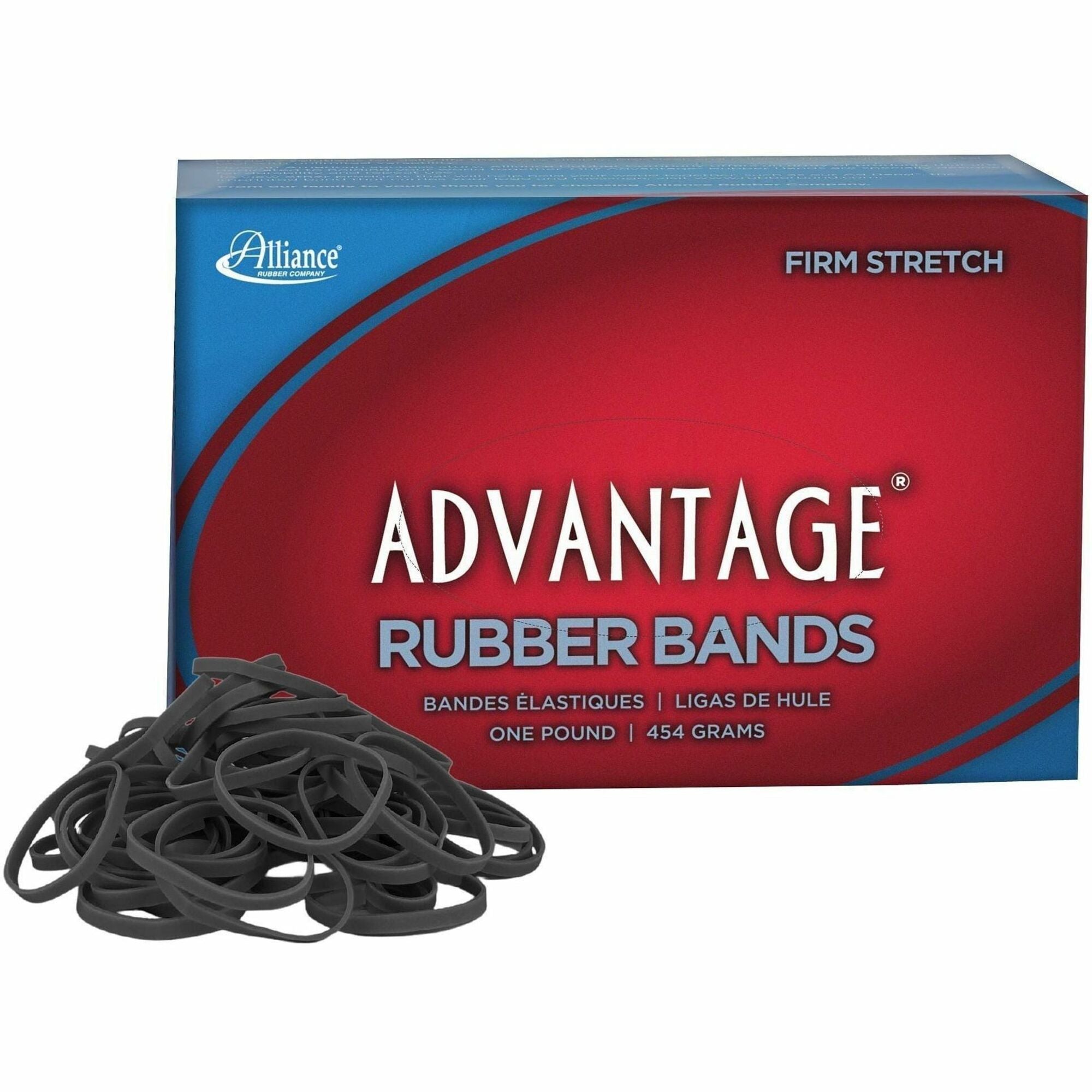 Alliance Rubber Advantage Classic Black - Size: #30 - 2" Length x 0.1" Width - Stretchable, Reusable, Durable, Elastic, Strong - Rubber - Classic Black - 1 Box
