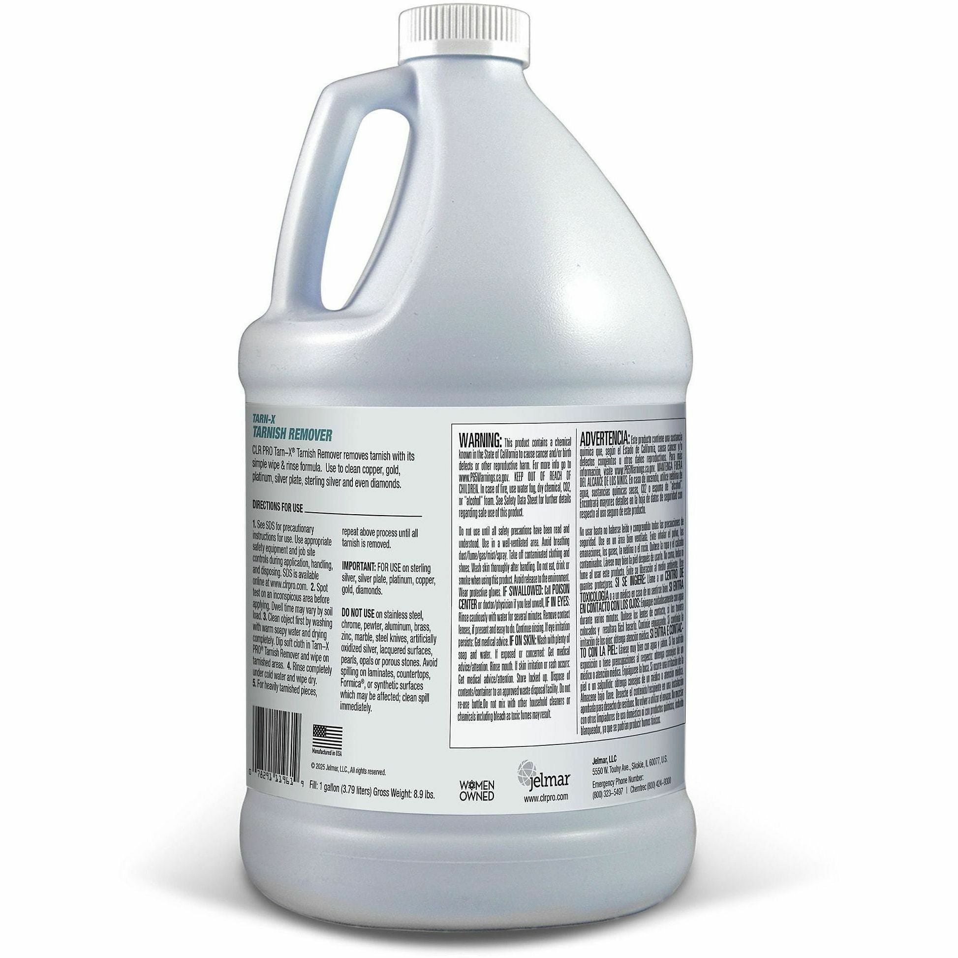 For Multipurpose, Multi Surface - 128 fl oz (4 quart) - 0.85 to 1.05 pH - Acidic Scent - Recommended For: Tarnish Remover - Residue-free, Non-flammable - Clear - 4 / Carton