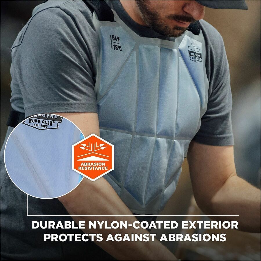 Ergodyne Chill-Its 6210 Phase Change Cooling Vest, Blue, Blue