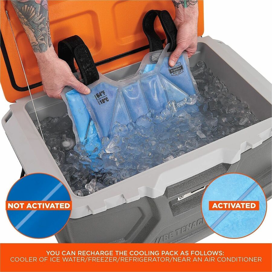 Ergodyne Chill-Its 6210 Phase Change Cooling Vest, Blue, Blue