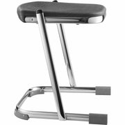 NPS® 18" Elephant Z-Stool, Surface Color: Black, Frame Color: Chrome