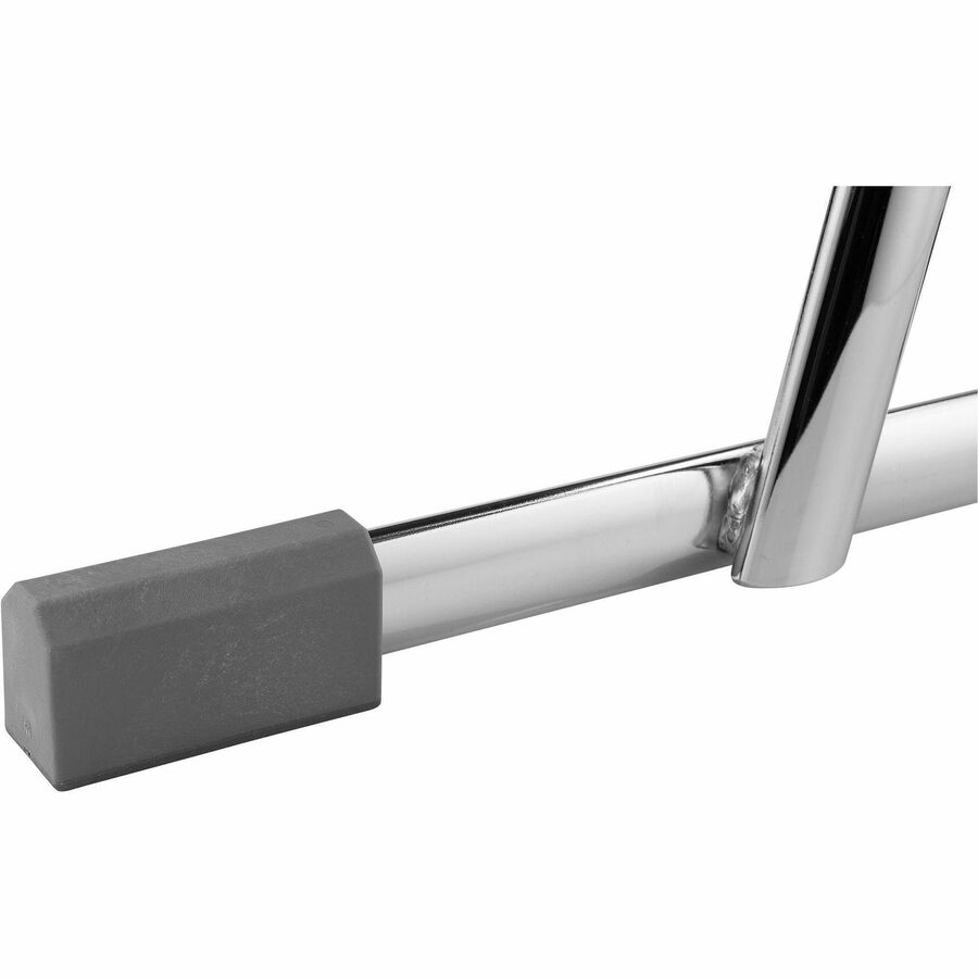 NPS® 18" Elephant Z-Stool, Surface Color: Black, Frame Color: Chrome