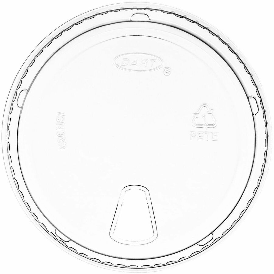 4" Diameter - Polyethylene Terephthalate (PET) - Clear - 100 / Pack
