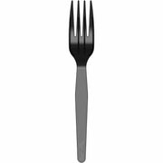 1000 Piece(s) - Fork - Fork - Food - Disposable - Polystyrene - Black - 1000 / Carton