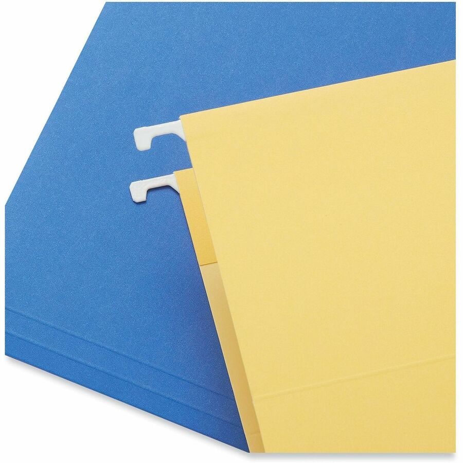 Universal 1/5 Tab Cut Letter Hanging Folder - 1" Expansion - Assorted Tab Position - 11 pt. - Stock - Assorted - 25 / Box