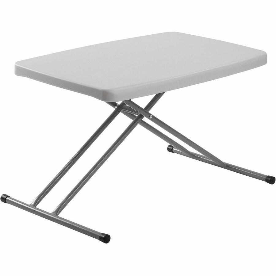 Basics by NPS® 30" x 20" Personal Table, Surface Color: Speckled Grey, Frame Color: Grey