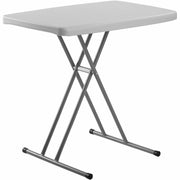 Basics by NPS® 30" x 20" Personal Table, Surface Color: Speckled Grey, Frame Color: Grey