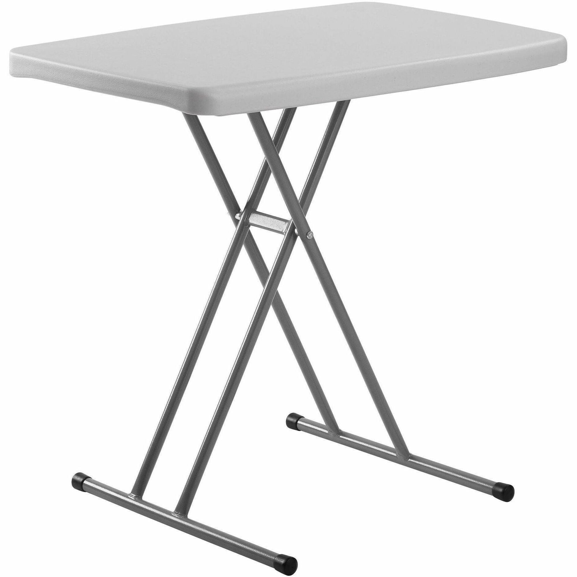 Basics by NPS® 30" x 20" Personal Table, Surface Color: Speckled Grey, Frame Color: Grey