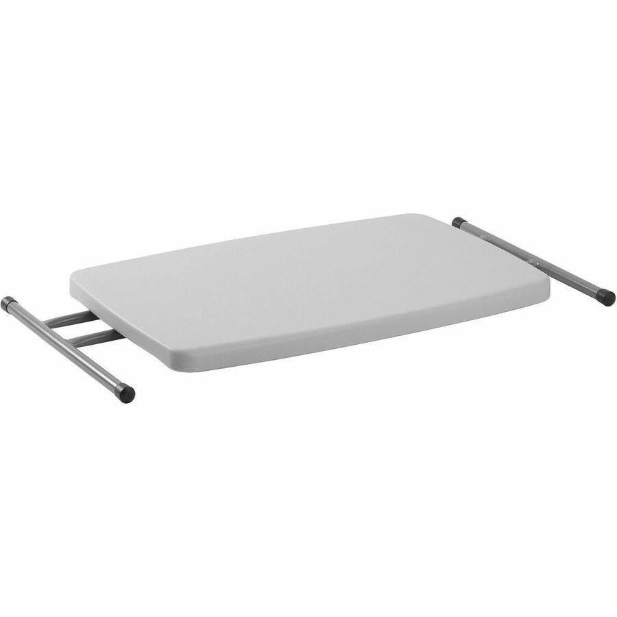 Basics by NPS® 30" x 20" Personal Table, Surface Color: Speckled Grey, Frame Color: Grey