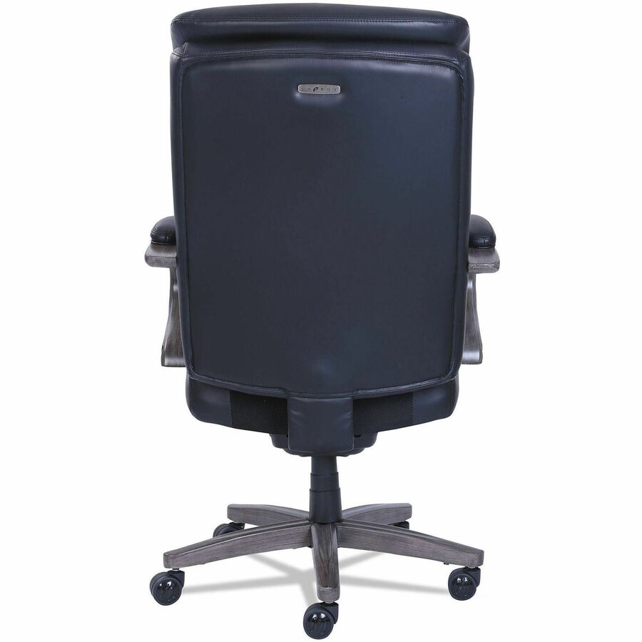 La-Z-Boy ComfortCore Chair - Black Seat Color - Memory Foam Seat Material - Black Back Color - High Back - Black - Bonded Leather - Armrest - 1 Each