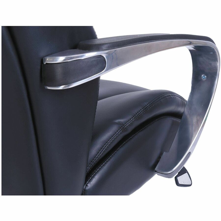 La-Z-Boy ComfortCore Chair - Black Seat Color - Gel, Memory Foam Seat Material - High Back - 5-star Base - Black - Bonded Leather - 1 Each