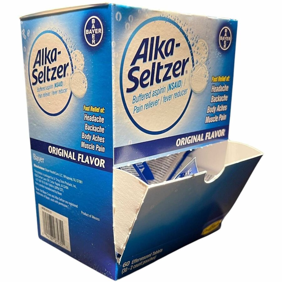 Lil' Drug Store Alka-Seltzer Tablets - For Heartburn, Acid Indigestion, Sour Stomach, Pain, Headache