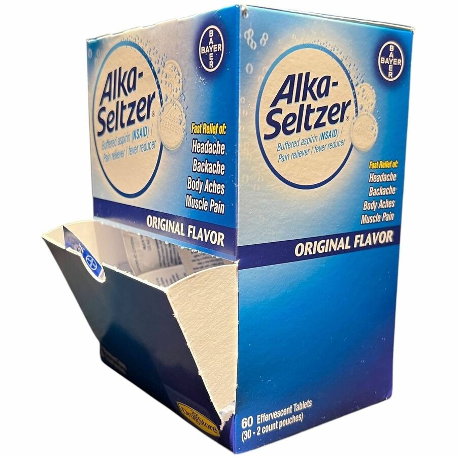 Lil' Drug Store Alka-Seltzer Tablets - For Heartburn, Acid Indigestion, Sour Stomach, Pain, Headache