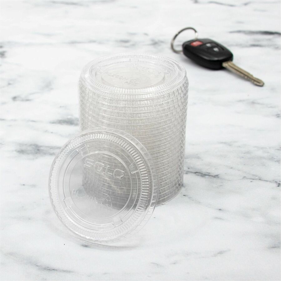 Solo 2 oz (59.1 mL) Clear Lid