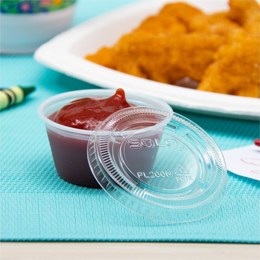 Solo 2 oz (59.1 mL) Clear Lid