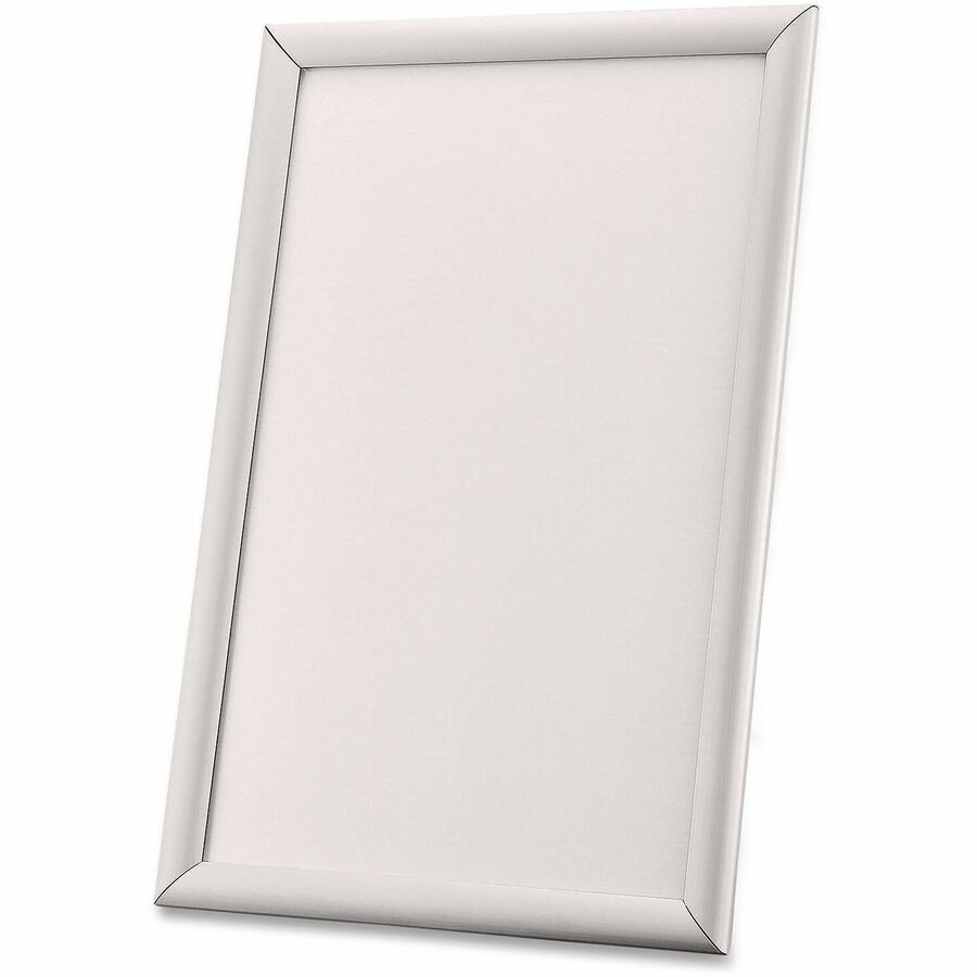11" x 17" Frame Size - Holds 17" x 11" Insert - Wall Mountable - Horizontal, Vertical - Sturdy - Aluminum - Silver - 1 Each