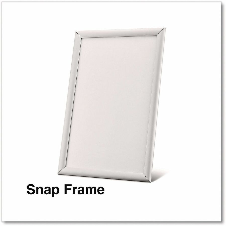 11" x 17" Frame Size - Holds 17" x 11" Insert - Wall Mountable - Horizontal, Vertical - Sturdy - Aluminum - Silver - 1 Each