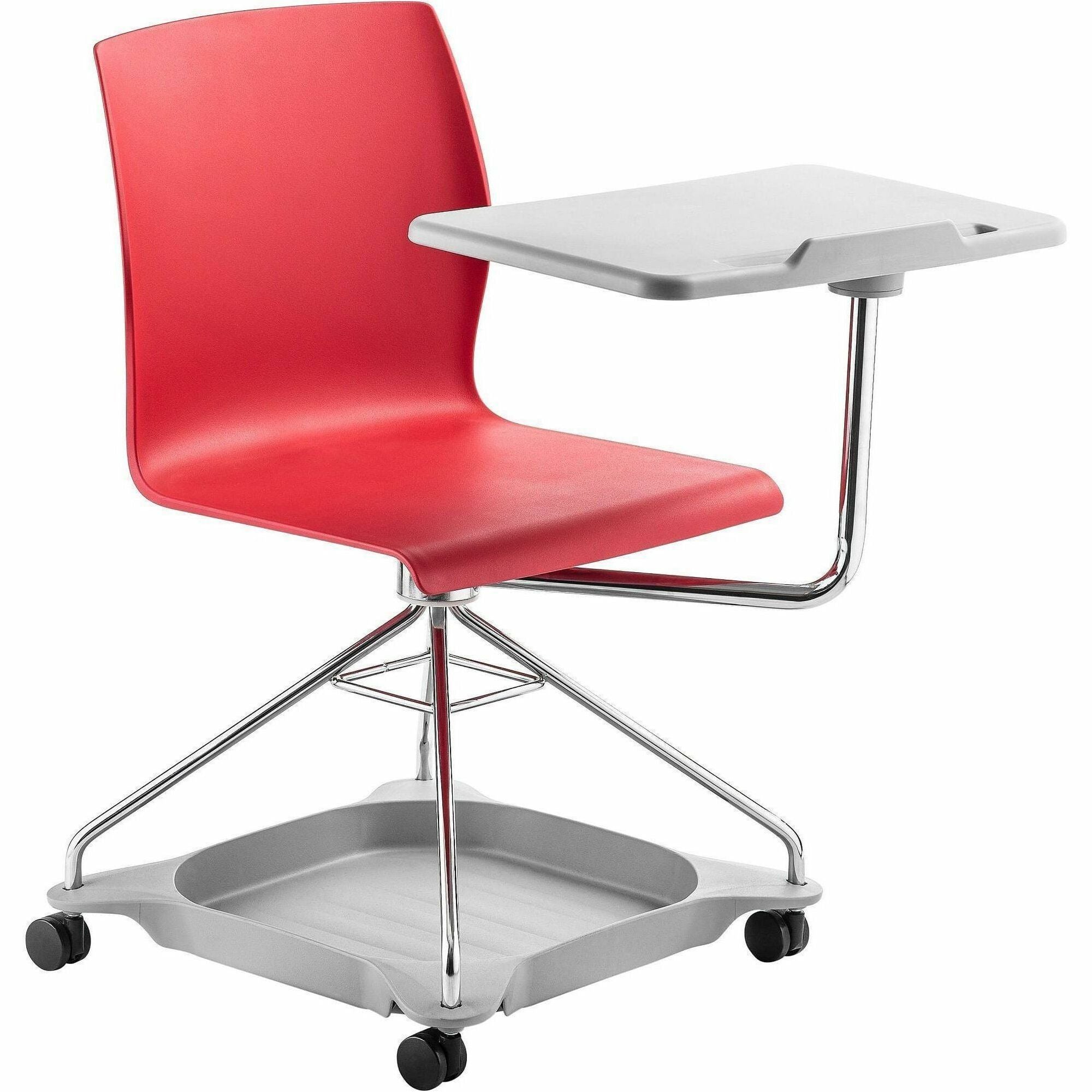 NPS® Chair on the Go, Surface Color: Red, Frame Color: Chrome