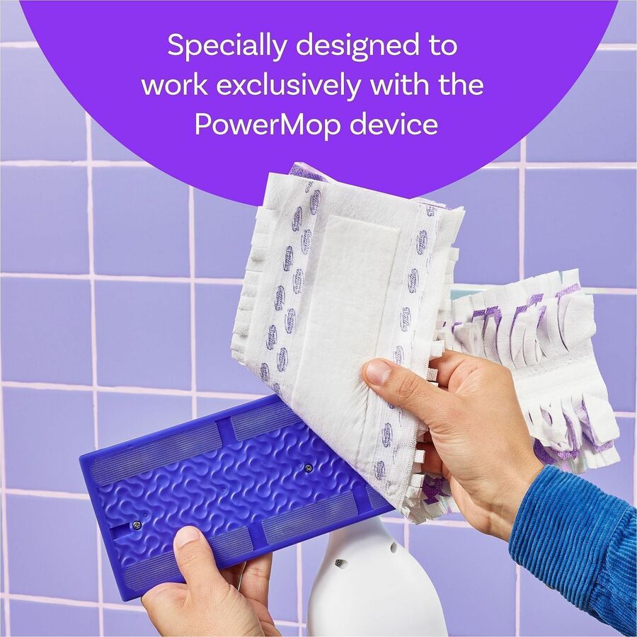 Swiffer Powermop Mopping Pads - Purple - 11 / Box
