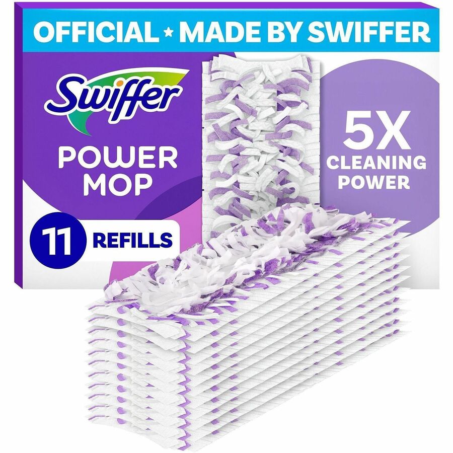 Swiffer Powermop Mopping Pads - Purple - 11 / Box