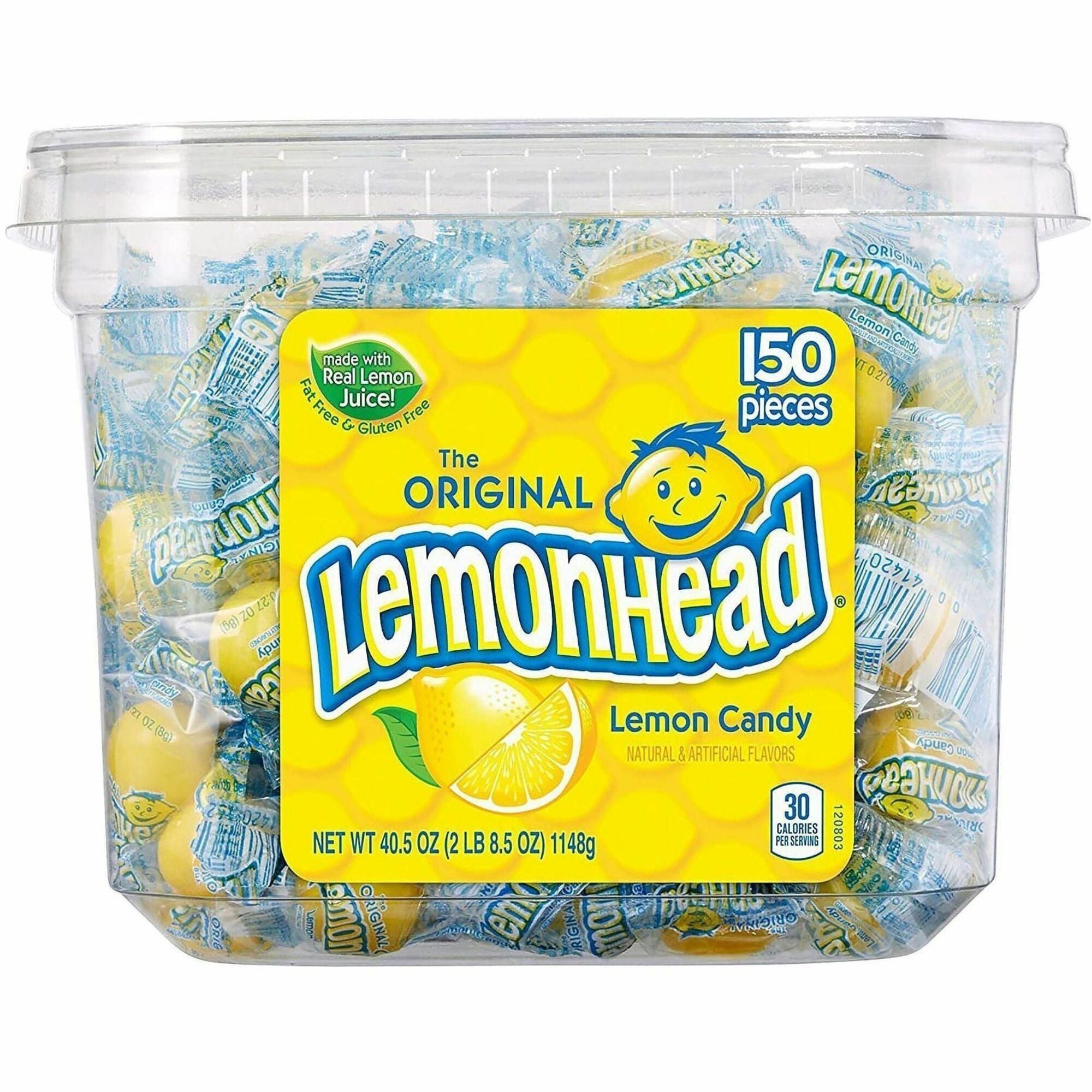 Lemon - Individually Wrapped - 150 Pieces - 1 Carton