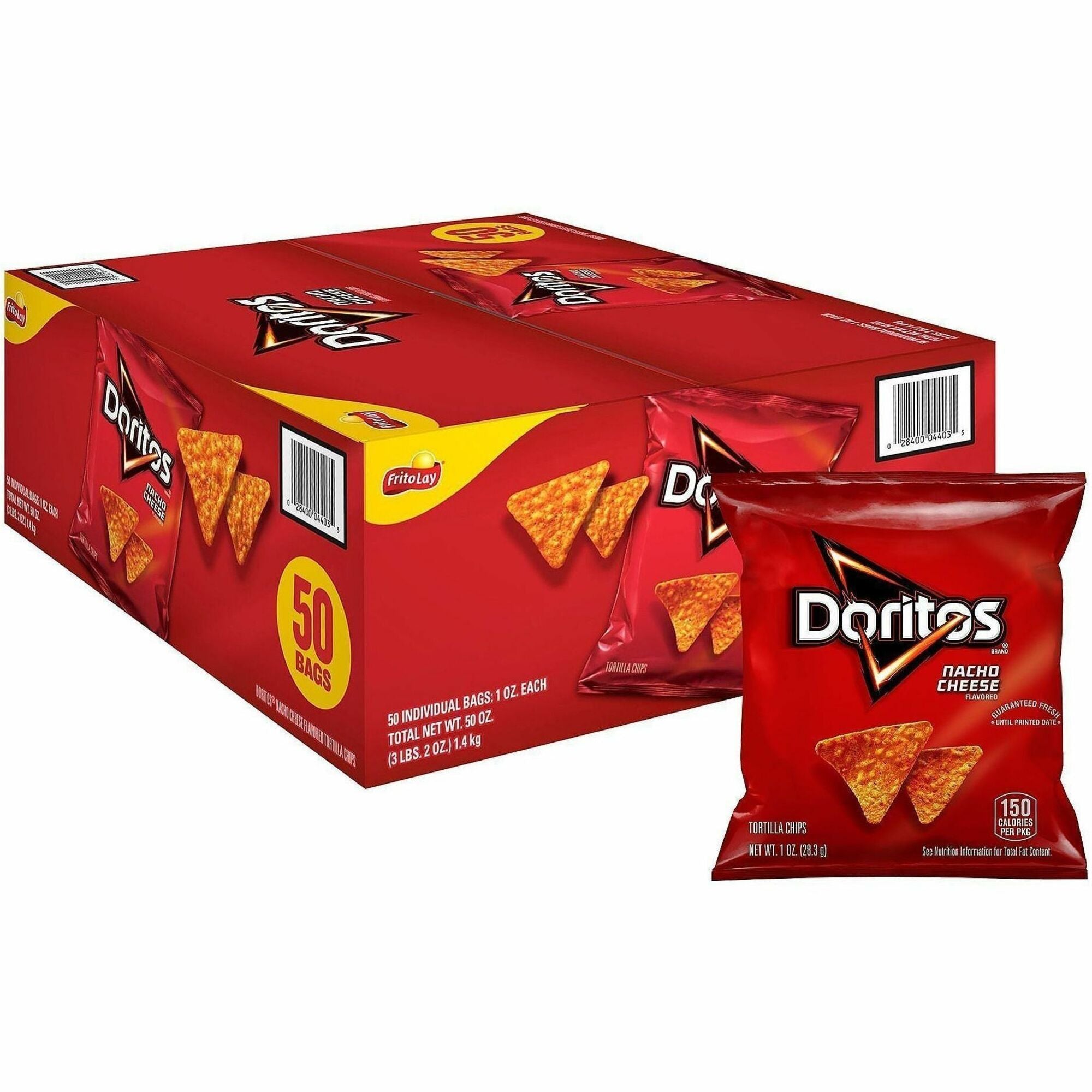 Individually Wrapped - Crunch, Nacho Cheese - 50 / Carton