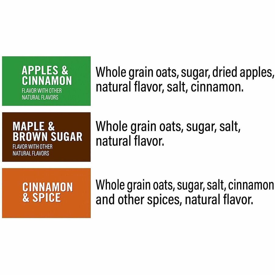 No Artificial Flavor, Preservative-free - Assorted - 1.51 oz - 52 / Carton
