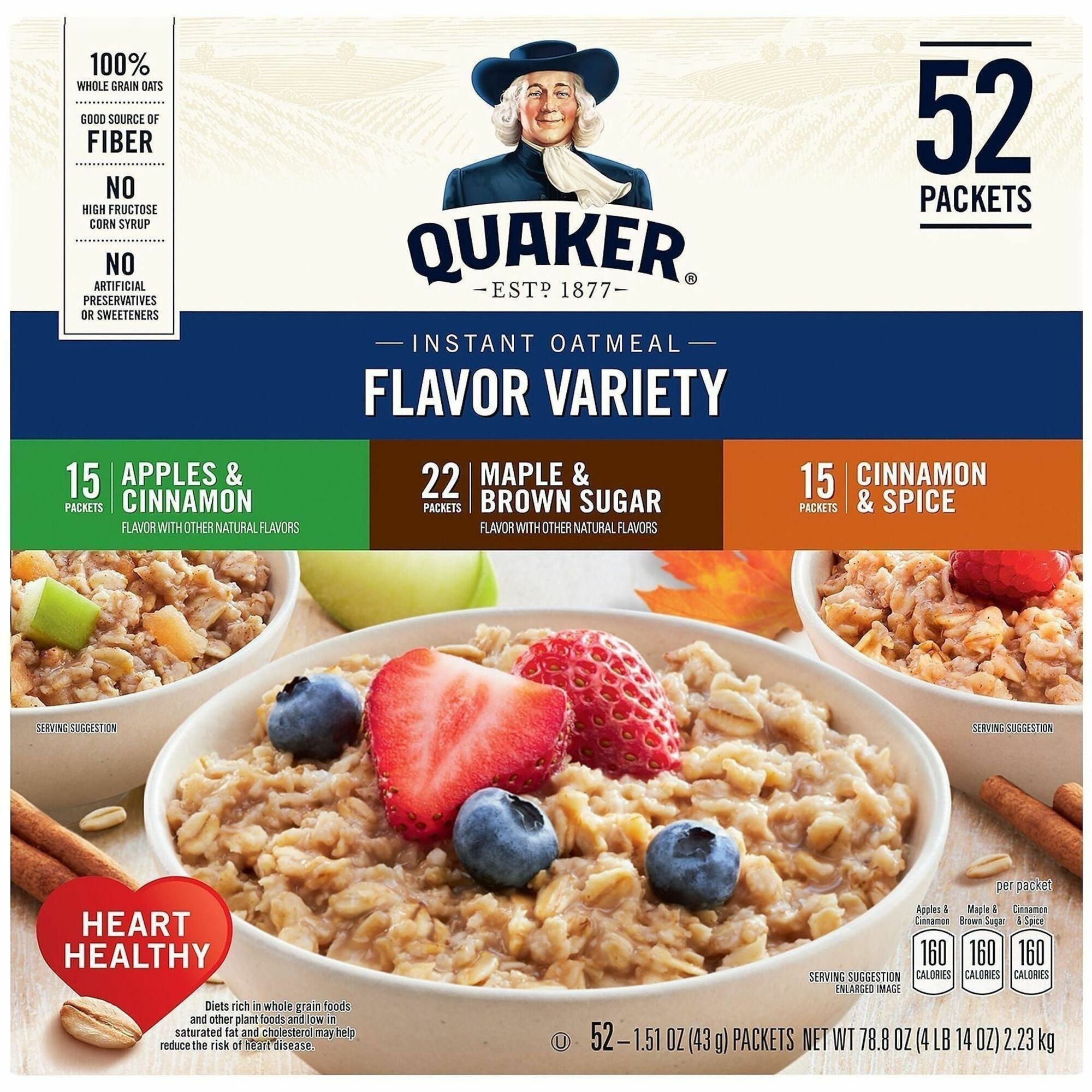 No Artificial Flavor, Preservative-free - Assorted - 1.51 oz - 52 / Carton