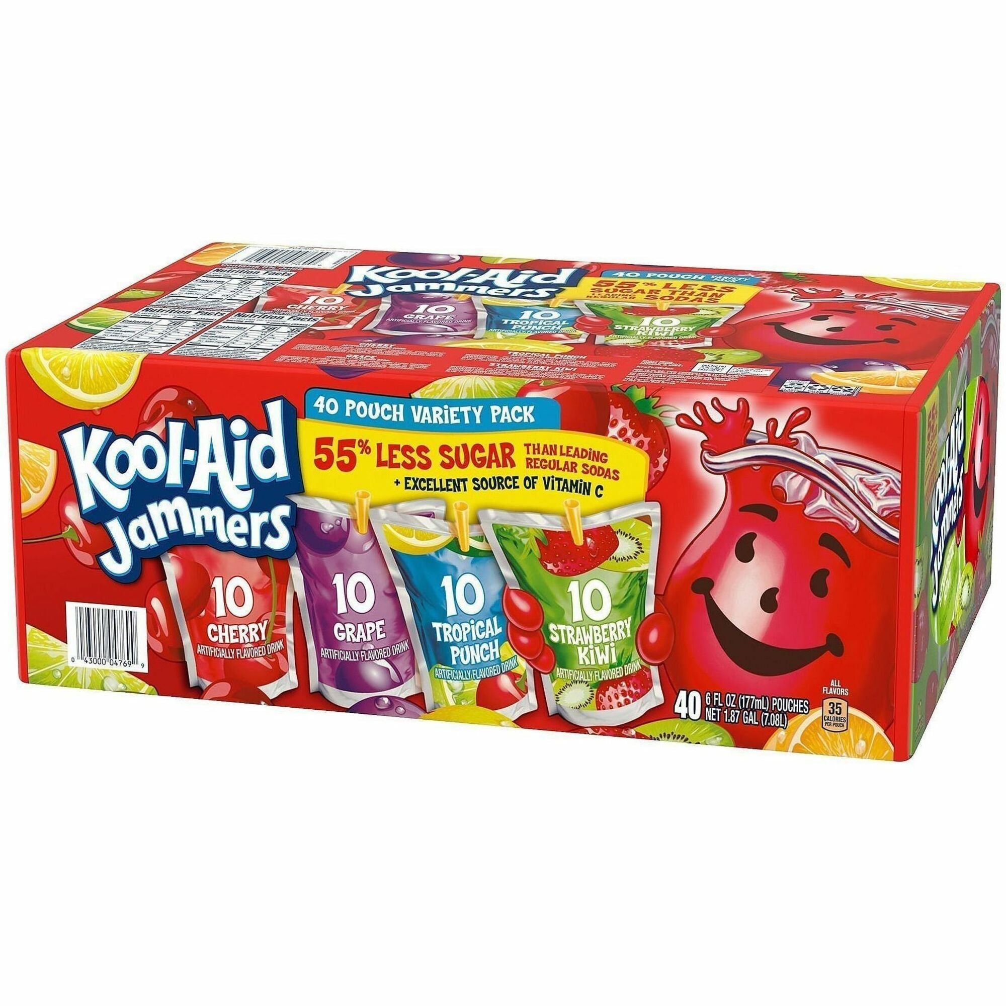 Cherry, Grape, Strawberry Kiwi, Trop Punch - 40 / Carton
