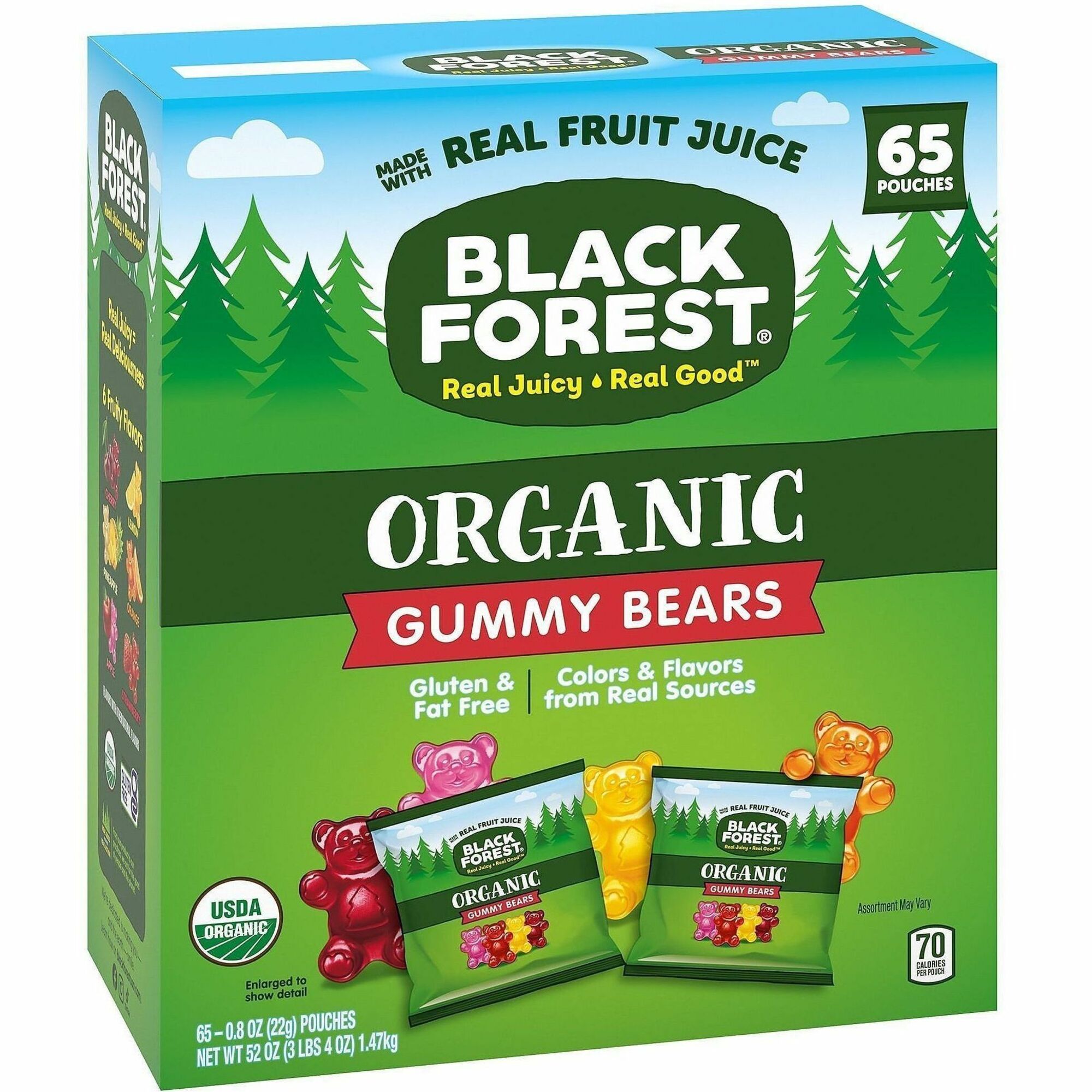 Fruit, Orange, Apple, Cherry, Lemon, Pineapple - Low Calorie, Gluten-free, Fat-free - 0.80 oz - 65 / Carton