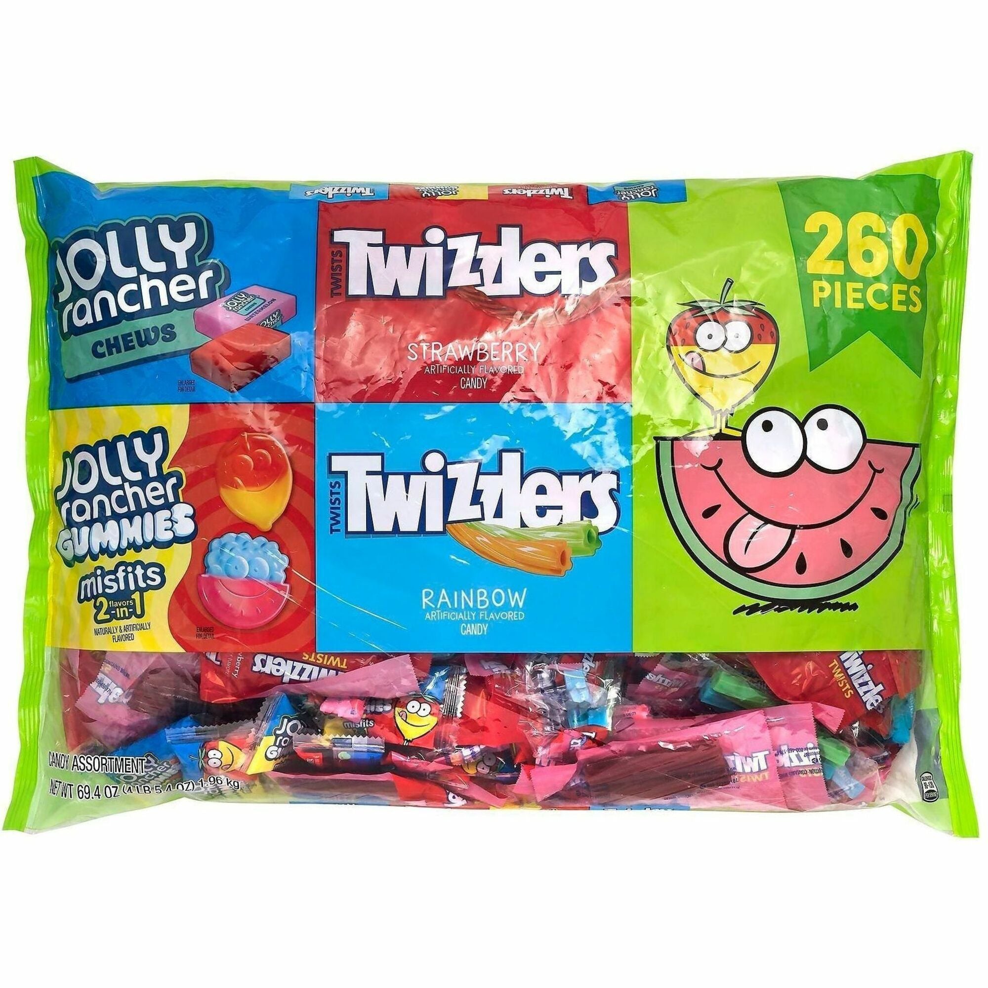 Strawberry, Assorted - Individually Wrapped - 4.34 lb - 260 / Carton