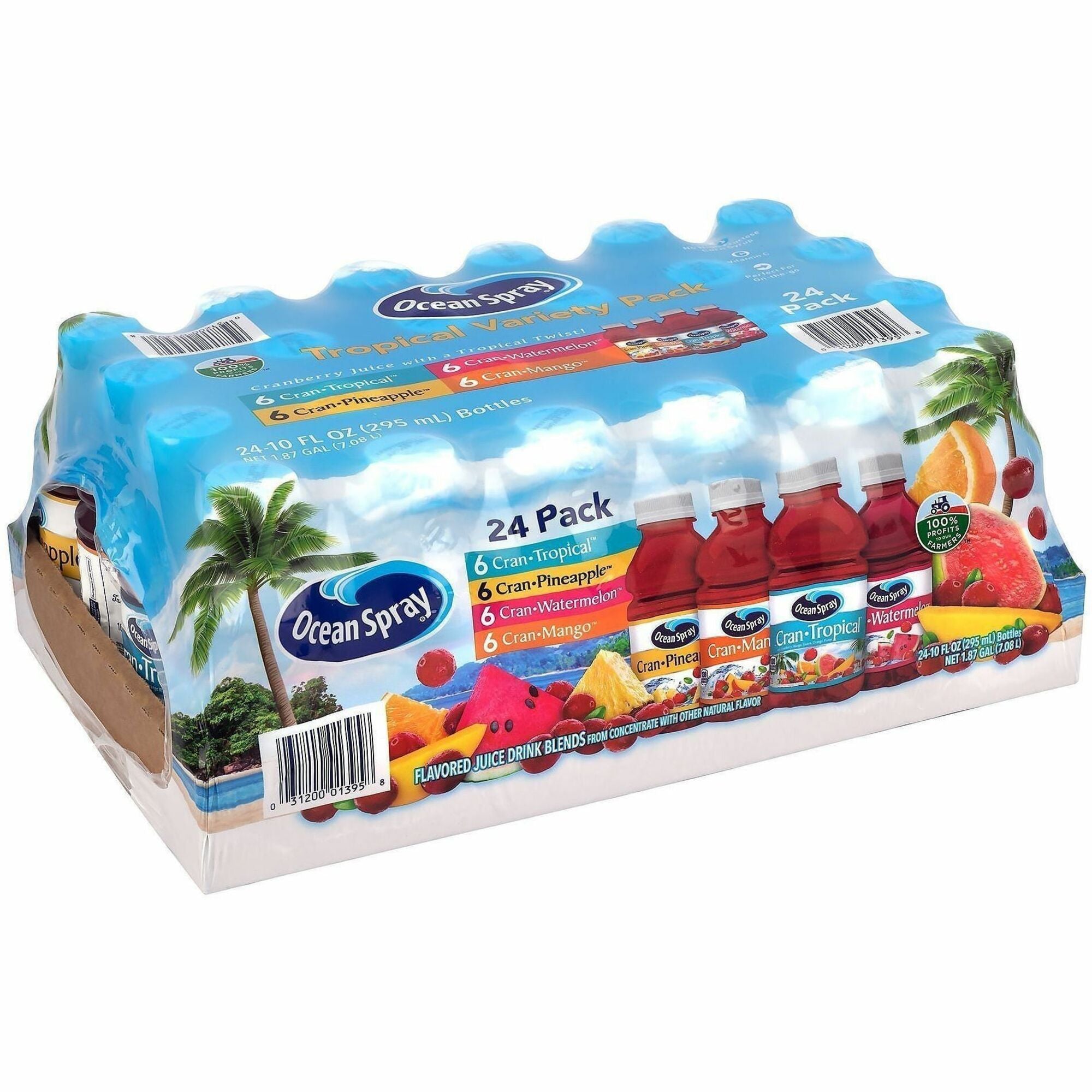 Cran Tropical, Cran Pineapple, Cran Mango, Cran Watermelon - 24 / Carton