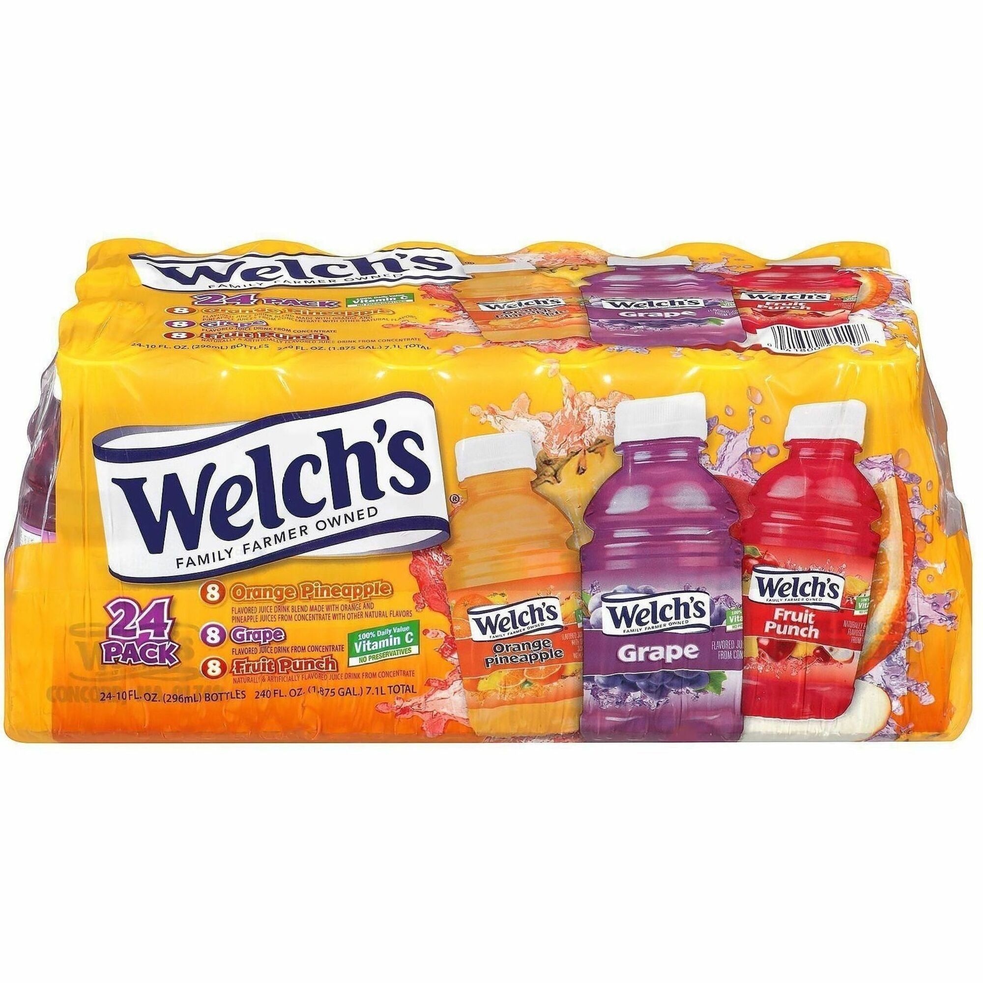 Orange Pineapple, Fruit Punch, Grape - 24 / Carton